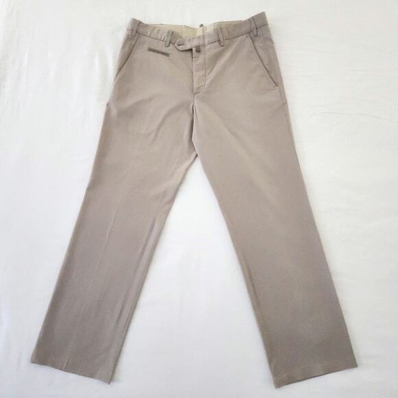 AUTHENTIC Stefano Ricci Men's  Dress Beige Khaki Pants  Size 52 - Picture 1 of 11